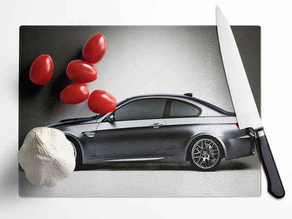 Bmw M3 Silver Glass Chopping Board