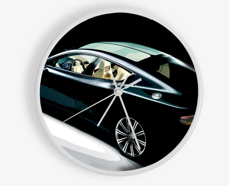 Aston Martin Vantage Black Clock - Wallart-Direct UK