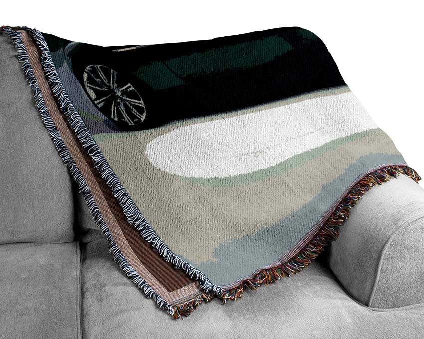 Aston Martin Vantage Black Woven Blanket