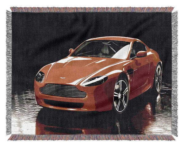 Aston Martin Orange Woven Blanket