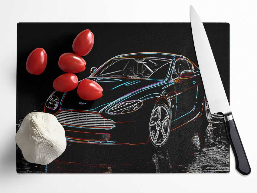 Aston Martin DB9 Glass Chopping Board