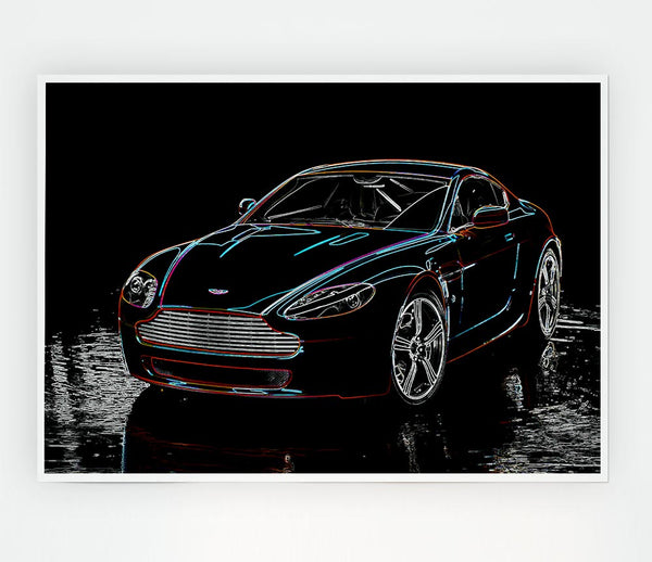 Aston Martin Db9 Print Poster Wall Art