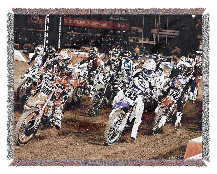 Ama Motorcross Woven Blanket