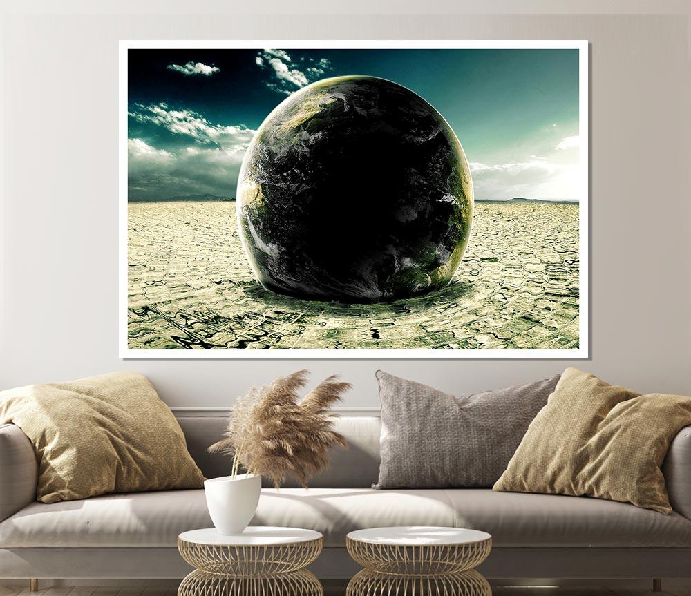 Earth Ripples Print Poster Wall Art