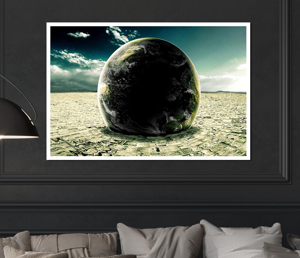 Earth Ripples Print Poster Wall Art