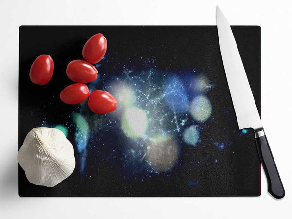 Space Orbs Glass Chopping Board