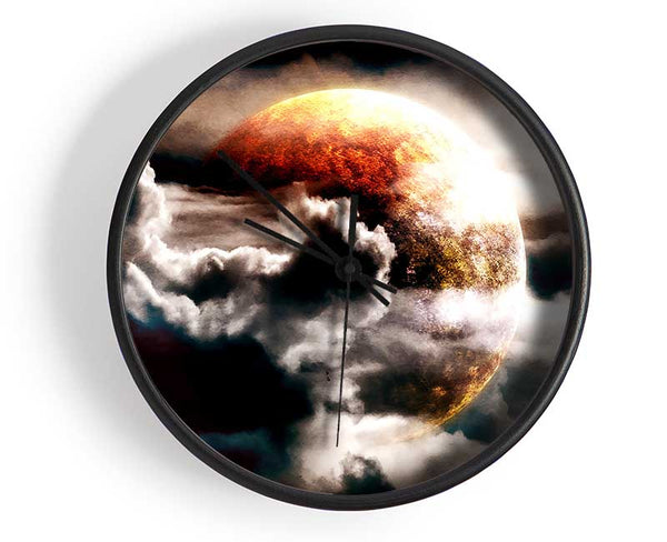 Planet In The Clouds Clock - Wallart-Direct UK