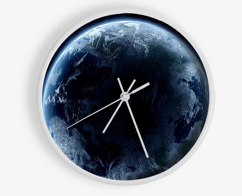 Planet Universe Blue Clock - Wallart-Direct UK