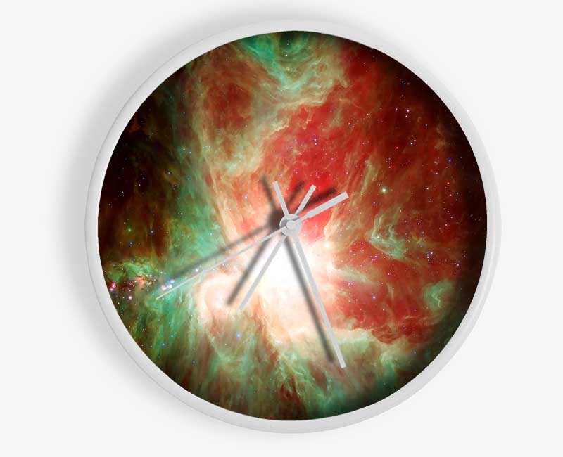 Space Gas Rainbow Clock - Wallart-Direct UK