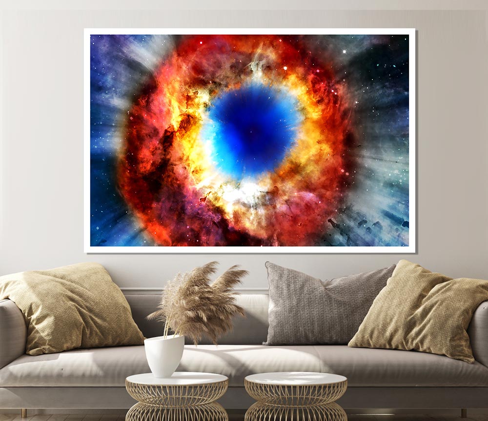 Helix Nebula Print Poster Wall Art