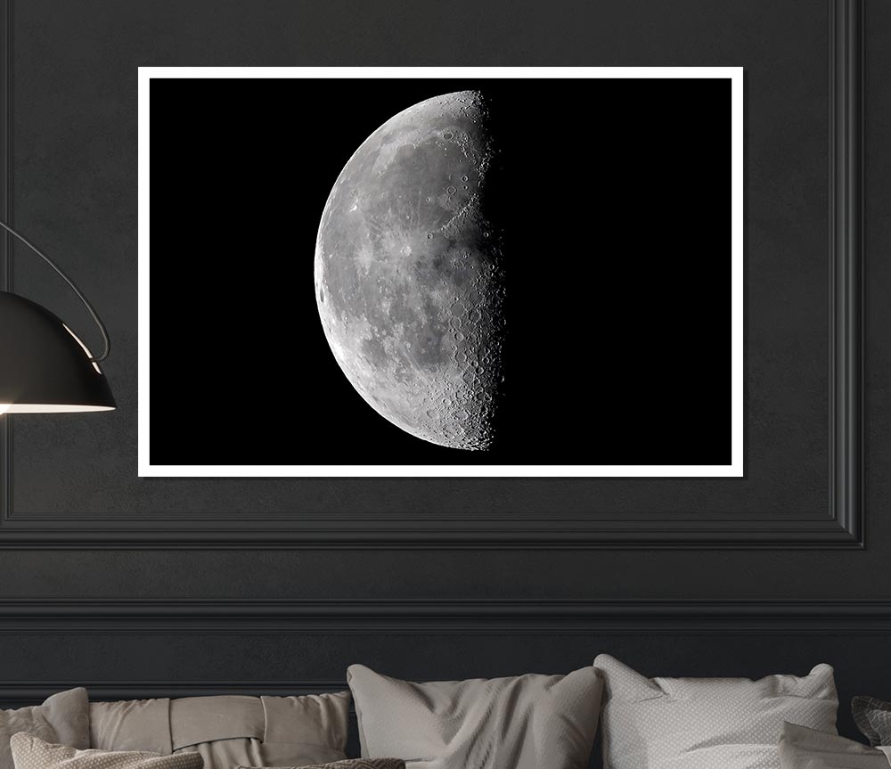 Half Moon Print Poster Wall Art