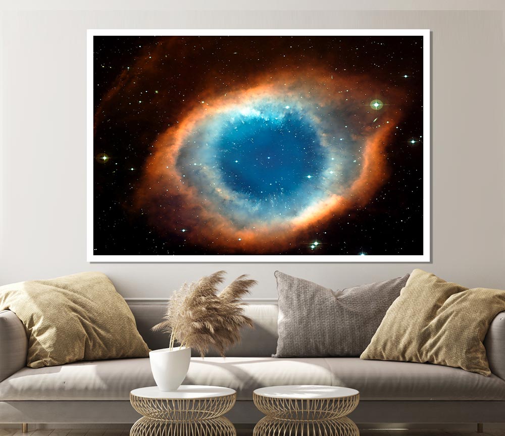 Helix Nebula Eye Of God Print Poster Wall Art