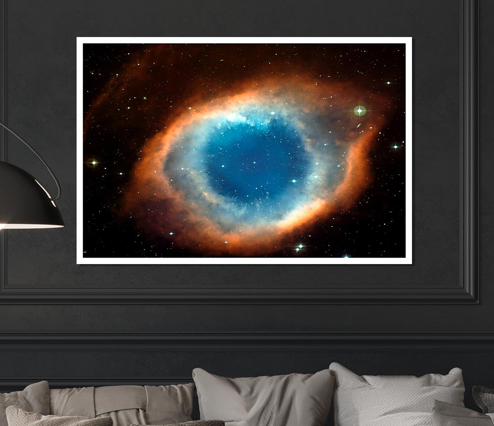 Helix Nebula Eye Of God Print Poster Wall Art