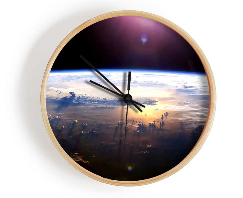 Pacific Ocean From Space Clock - Wallart-Direct UK