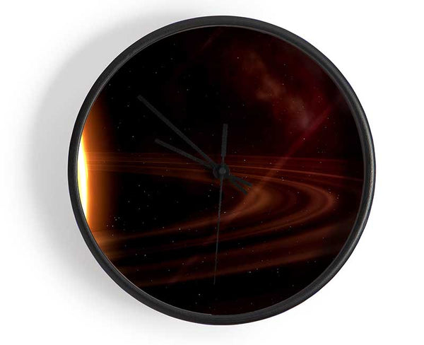 Planet Rings Sun Clock - Wallart-Direct UK