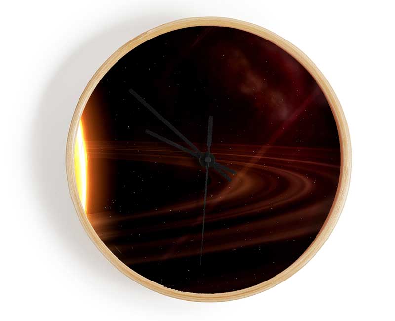 Planet Rings Sun Clock - Wallart-Direct UK