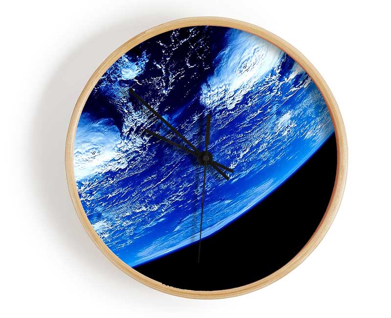 Earth From Space Close Up Clock - Wallart-Direct UK