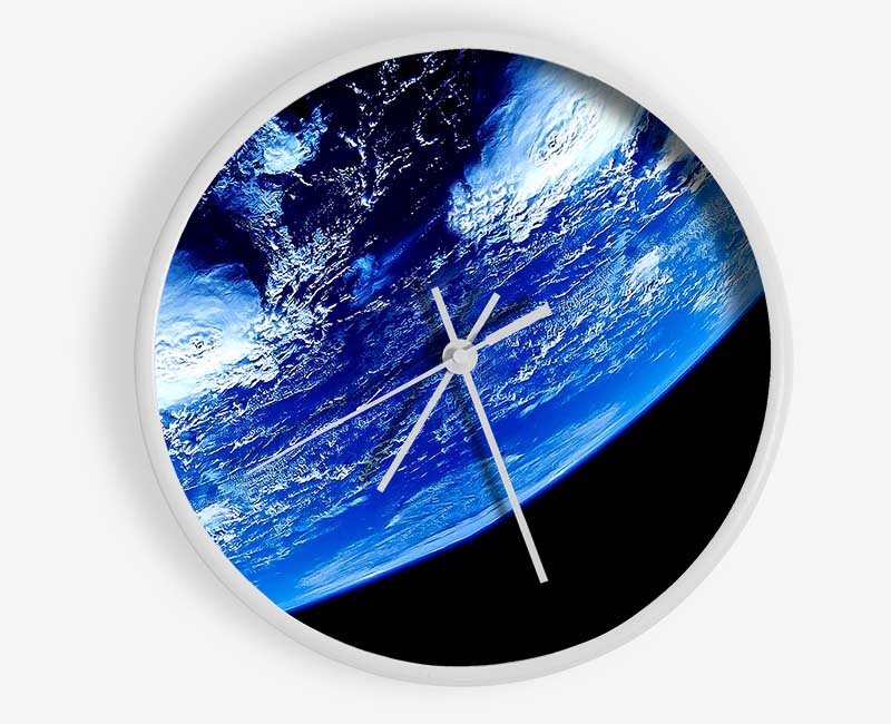 Earth From Space Close Up Clock - Wallart-Direct UK