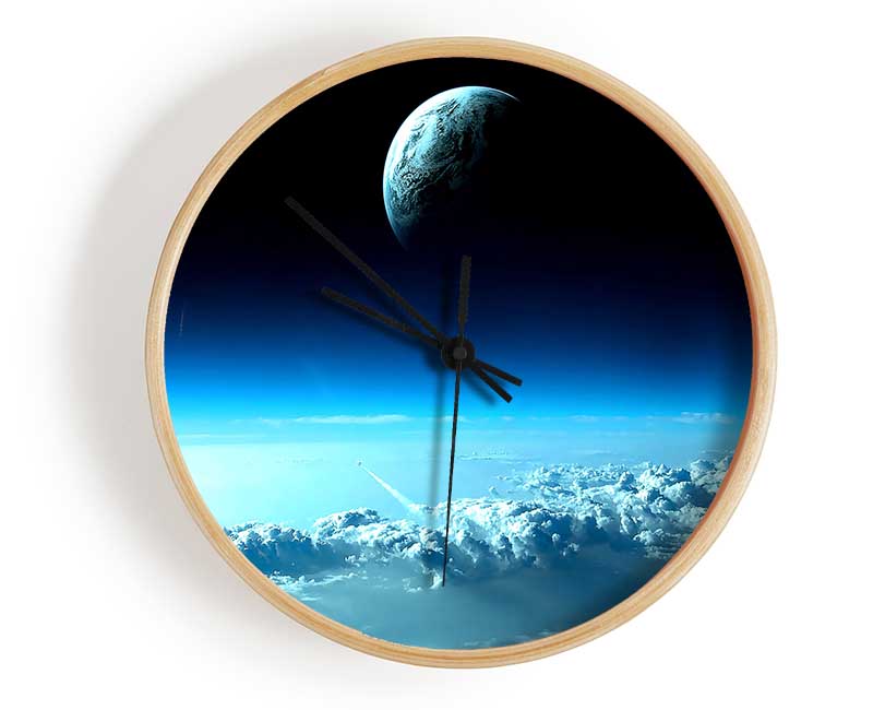 Beautiful Space View Clock - Wallart-Direct UK