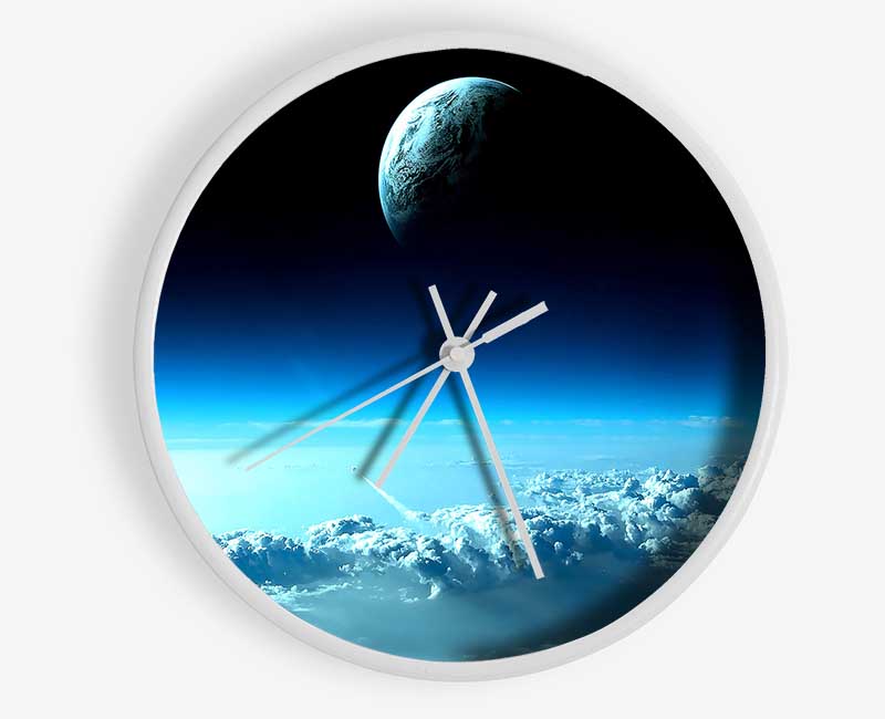 Beautiful Space View Clock - Wallart-Direct UK