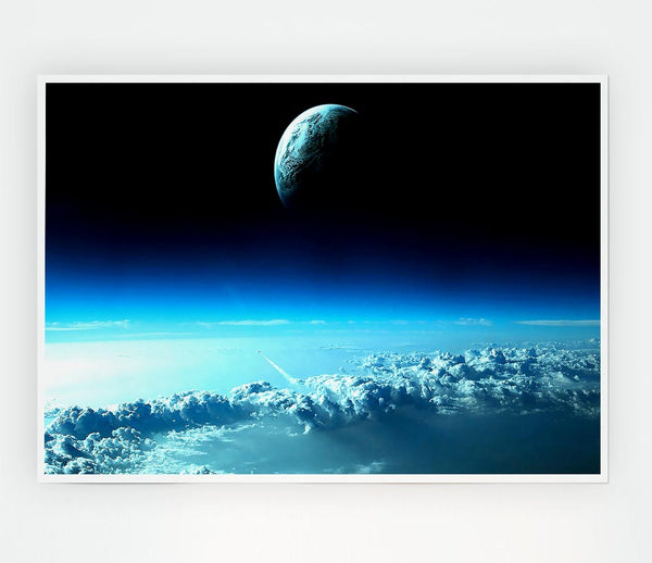 Beautiful Space View Print Poster Wall Art