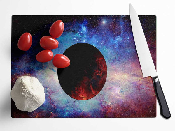 Red Planet 3 Glass Chopping Board