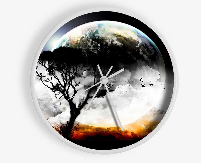 The Earth From Another Planet Clock - Wallart-Direct UK