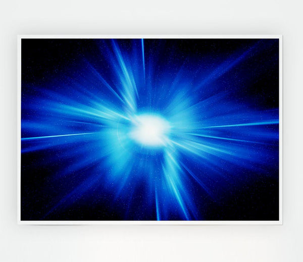 Exploding Star Print Poster Wall Art