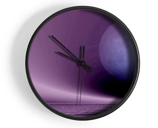 Lavender Moon Clock - Wallart-Direct UK