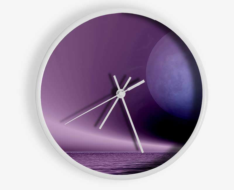 Lavender Moon Clock - Wallart-Direct UK