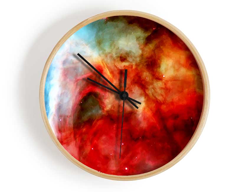 Stunning Colours Of Space Clock - Wallart-Direct UK