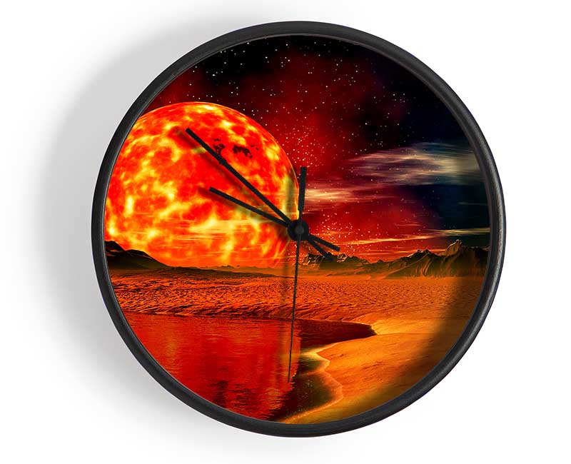 The Sun On Mars Clock - Wallart-Direct UK