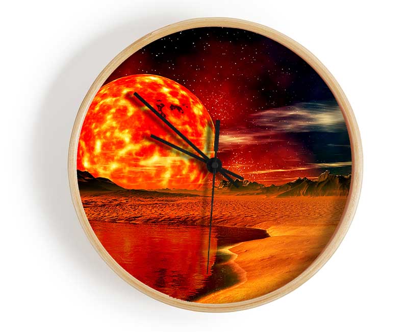 The Sun On Mars Clock - Wallart-Direct UK