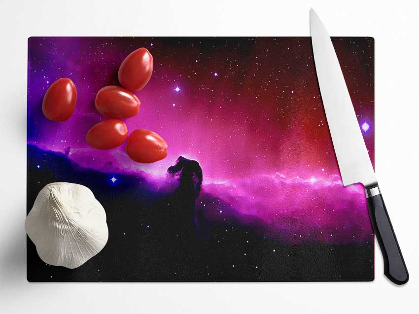 The Stunning Horsehead Nebula Glass Chopping Board