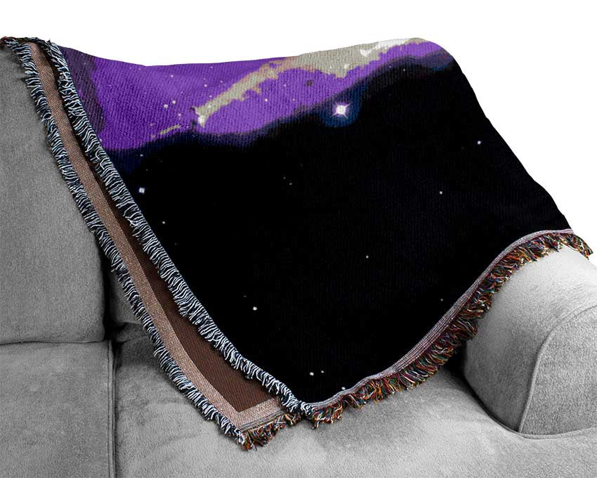 Pink Horsehead Nebula Woven Blanket