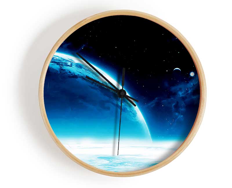 Blue Planet Horizon Clock - Wallart-Direct UK