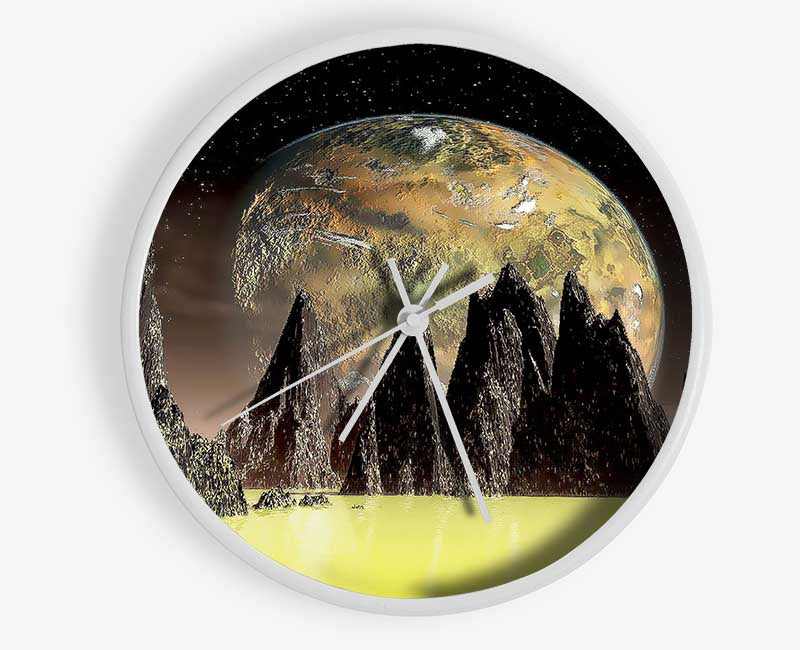 Life On A Distant Planet Clock - Wallart-Direct UK