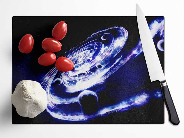 Beyond The Galaxys Glass Chopping Board