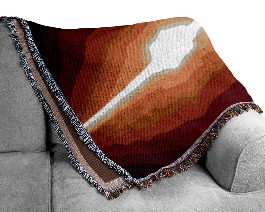 Sun Over Planet Earth Woven Blanket