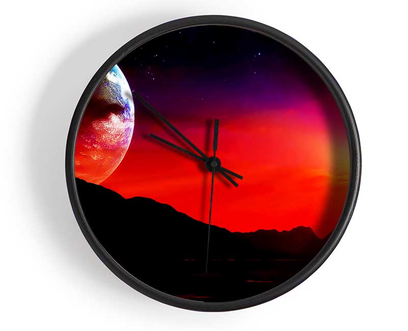 Aliens Planet Clock - Wallart-Direct UK