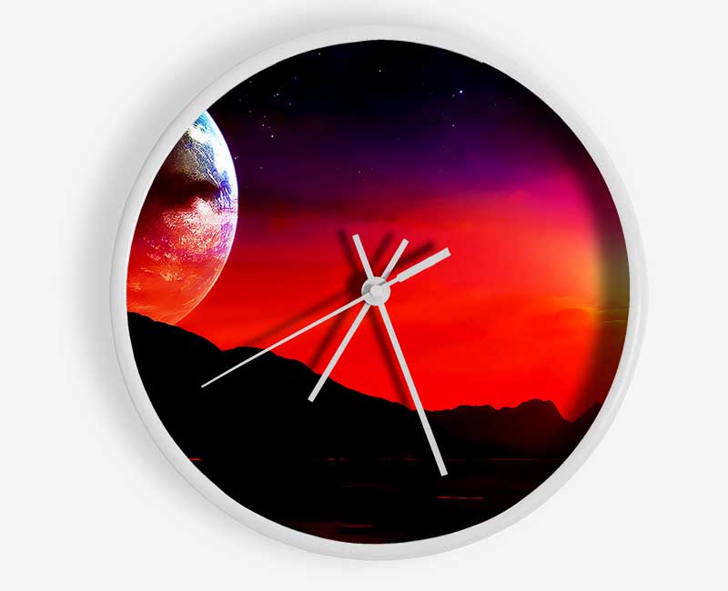 Aliens Planet Clock - Wallart-Direct UK