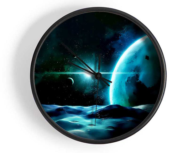 Green Star Planet Clock - Wallart-Direct UK