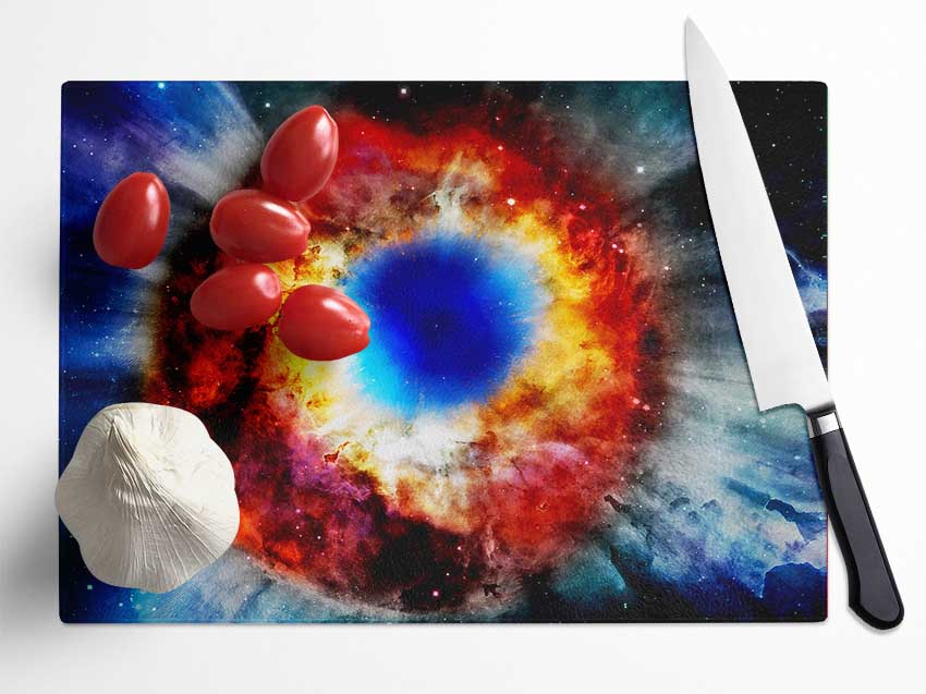 The Eye Of The Universe Glass Chopping Board