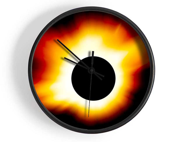 Blazing Sun Behind The Eclipse Clock - Wallart-Direct UK