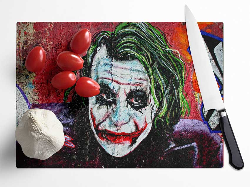 The Joker Glass Chopping Board