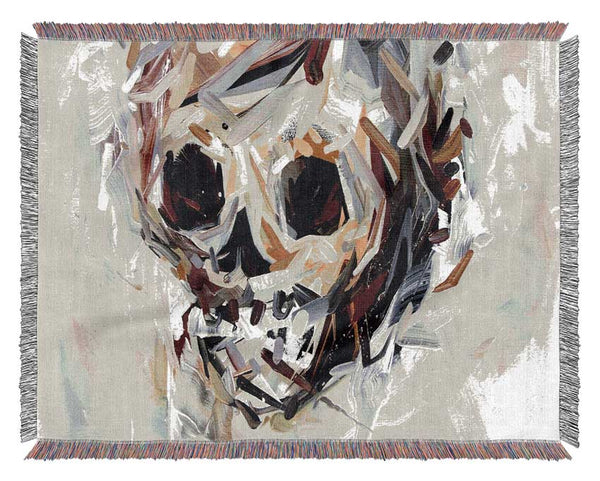 Skull Face Woven Blanket