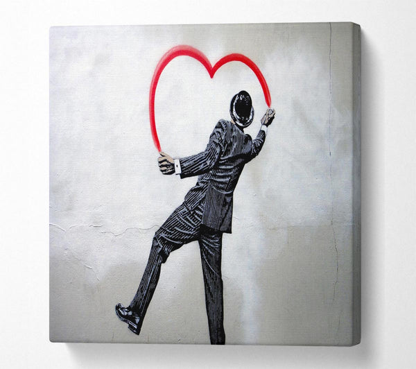 Picture of Business Love Square Canvas Wall Art