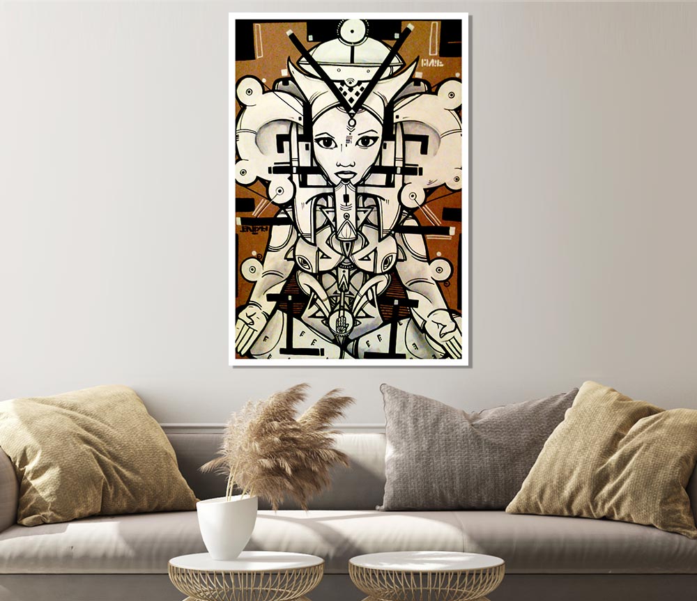 Indian Goddess Print Poster Wall Art