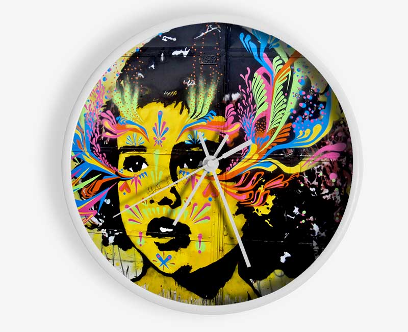 Flower Child Clock - Wallart-Direct UK