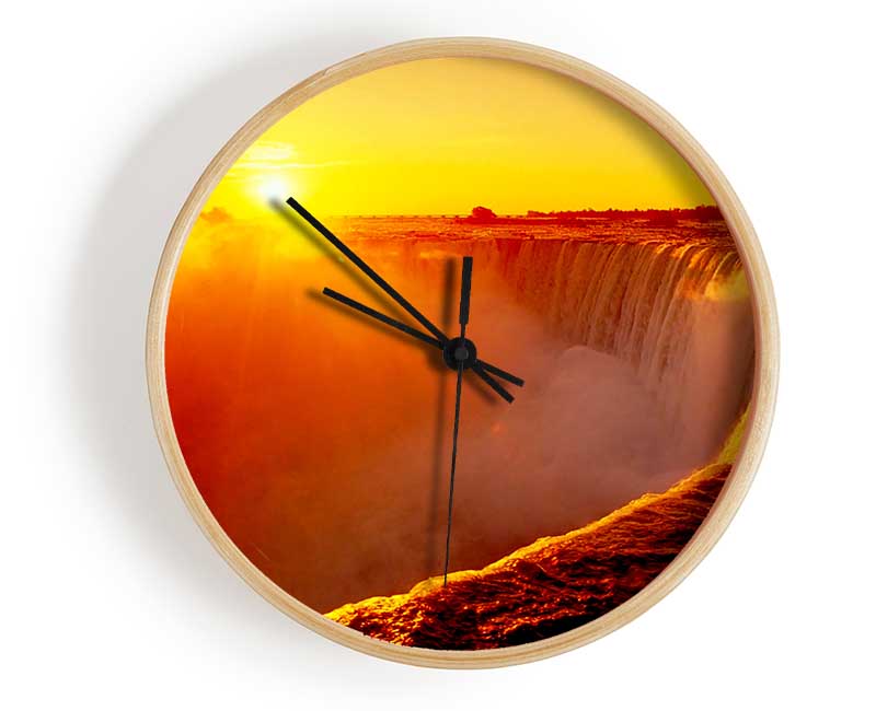 Sunsets Over Niagara Falls Clock - Wallart-Direct UK